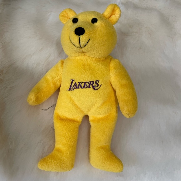 NBA Other - Los Angeles Lakers NBA plush beanie bear in gold & purple